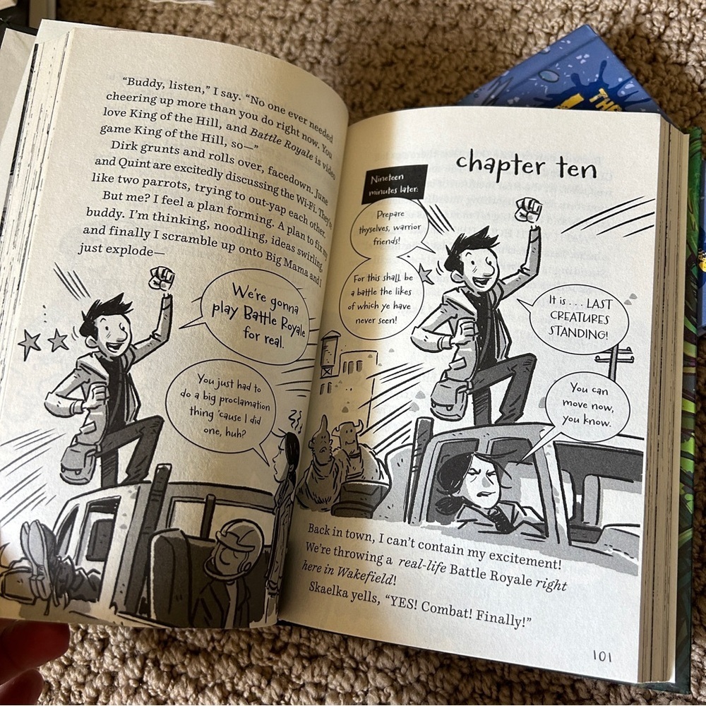 2 like new books from the series The Last Kids on Earth. 8-12 yrs old - Picture 4 of 6